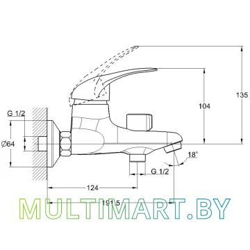 Смеситель Econoce EC0361 картинка 2